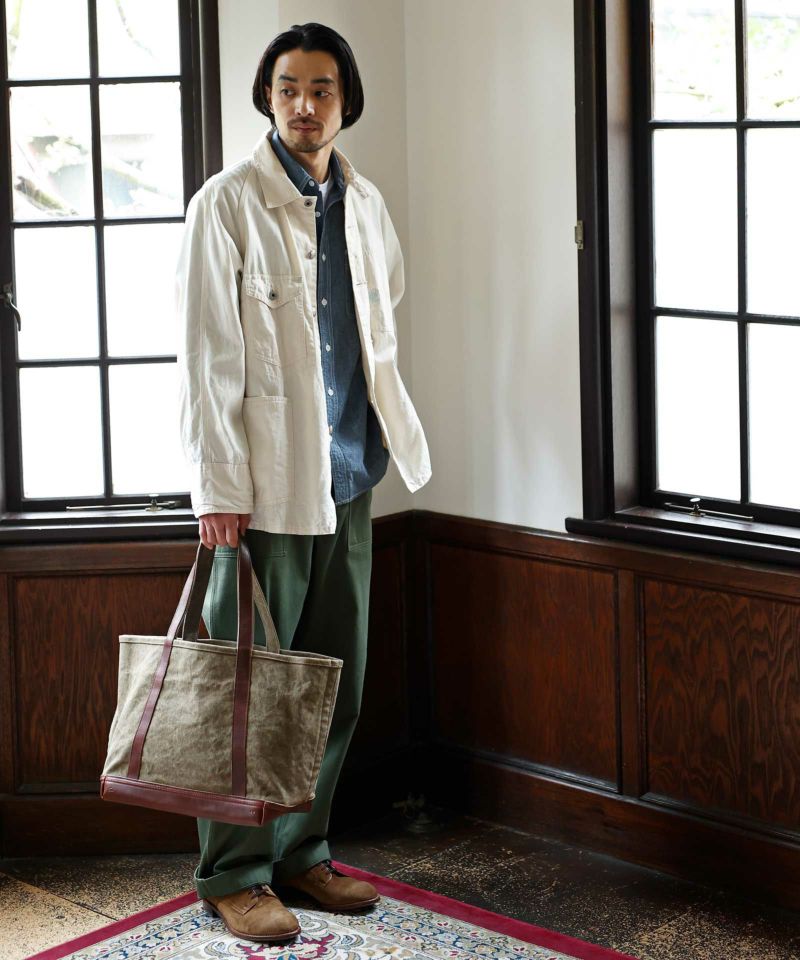 AGING CANVAS BASIC TOTE ベーシックトート | evergreen works online 