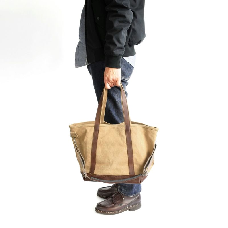 AGING CANVAS 2WAY TOTE 2ウェイトート | evergreen works online store