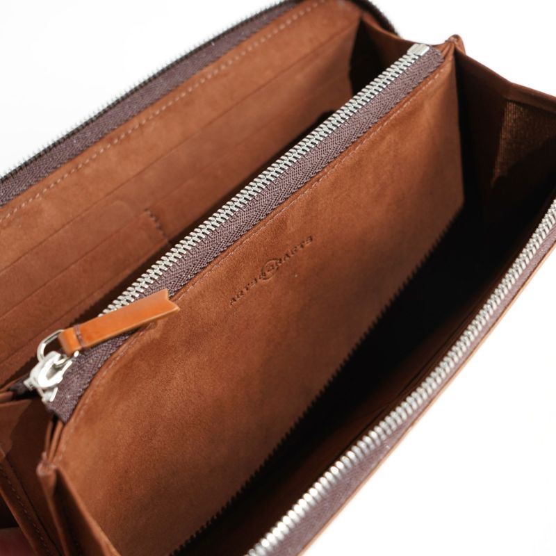 CORDOVAN ACC ROUND ZIP LONG WALLET ラウンドジップロングウォレット | evergreen works online  store