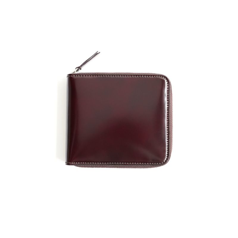 CORDOVAN ACC ROUND ZIP BILLFOLD WALLET ラウンドジップビル