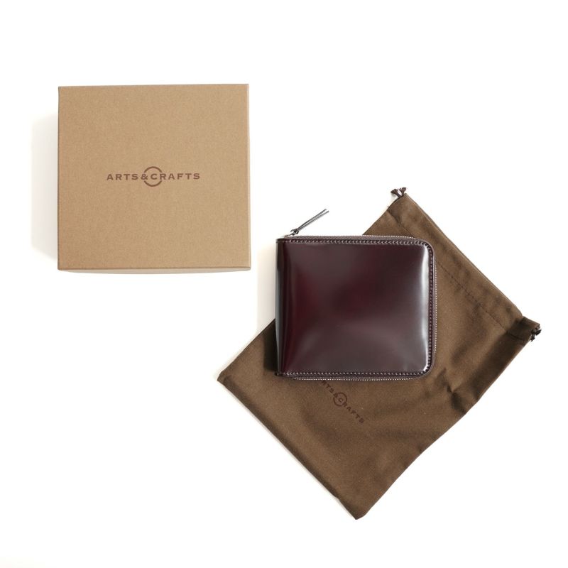 CORDOVAN ACC ROUND ZIP BILLFOLD WALLET ラウンドジップビル