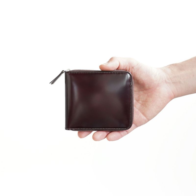 CORDOVAN ACC ROUND ZIP BILLFOLD WALLET ラウンドジップビル