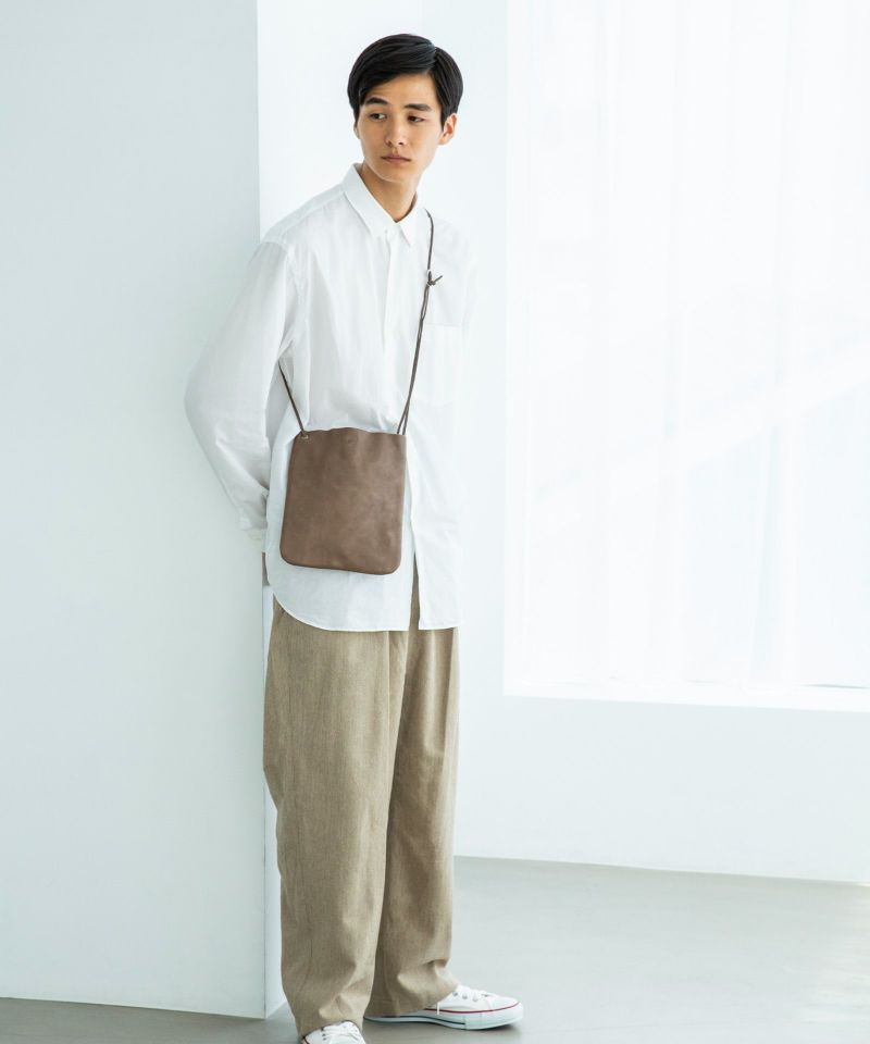 VEGETABLE HORSE LEATHER FLAT SHOULDER L フラットショルダーL | evergreen works online  store