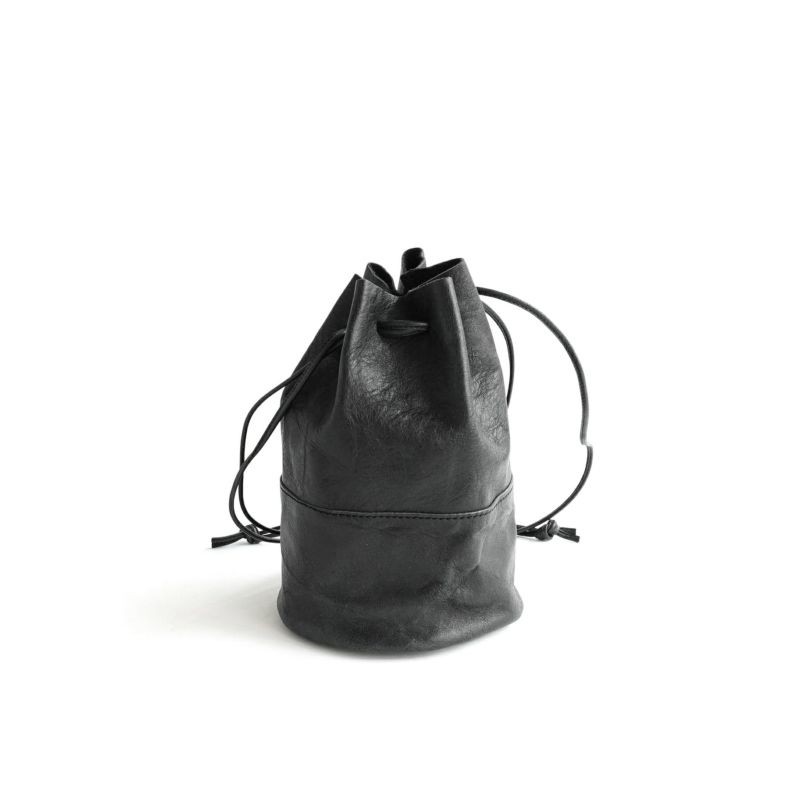 VEGETABLE HORSE LEATHER DRAW STRINGS POUCH S ドローストリング ...