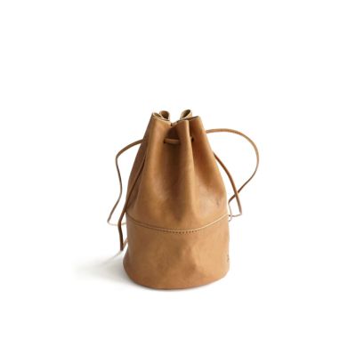 VEGETABLE HORSE LEATHER DRAW STRINGS POUCH S ドローストリングポーチS | evergreen works  online store