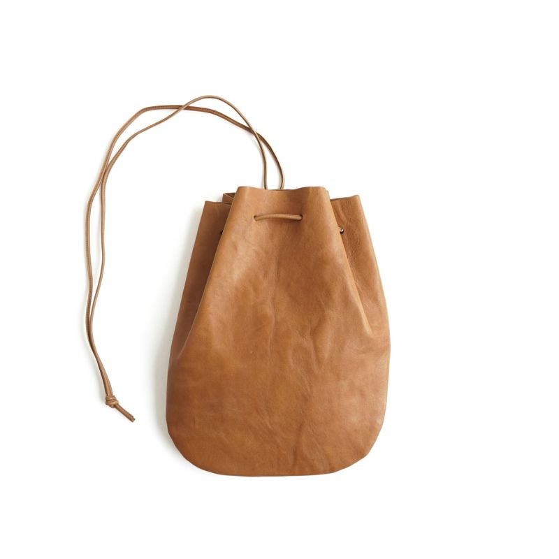 VEGETABLE HORSE LEATHER DROP SHAPE POUCH M ドロップシェイプポーチM | evergreen works  online store