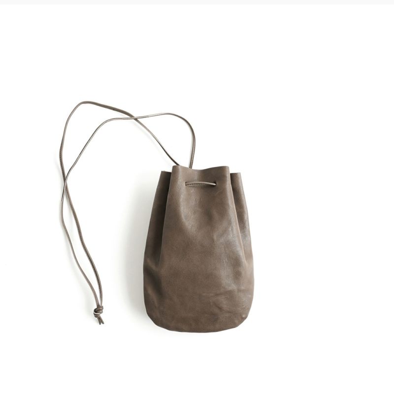VEGETABLE HORSE LEATHER DROP SHAPE POUCH S ドロップシェイプポーチS 