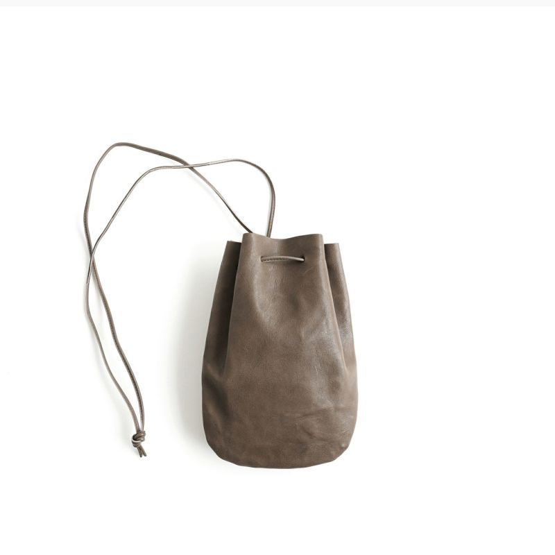 VEGETABLE HORSE LEATHER DROP SHAPE POUCH S ドロップシェイプポーチS