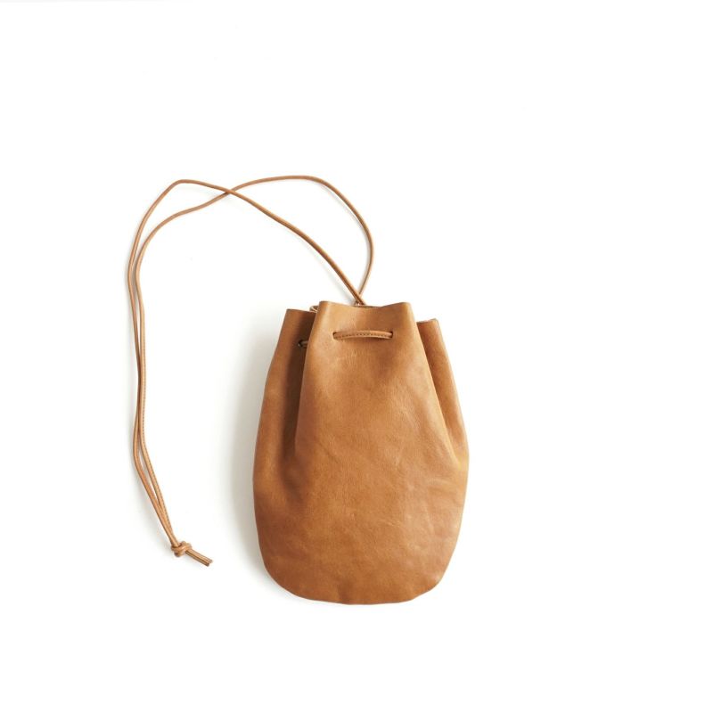 VEGETABLE HORSE LEATHER DROP SHAPE POUCH S ドロップシェイプ