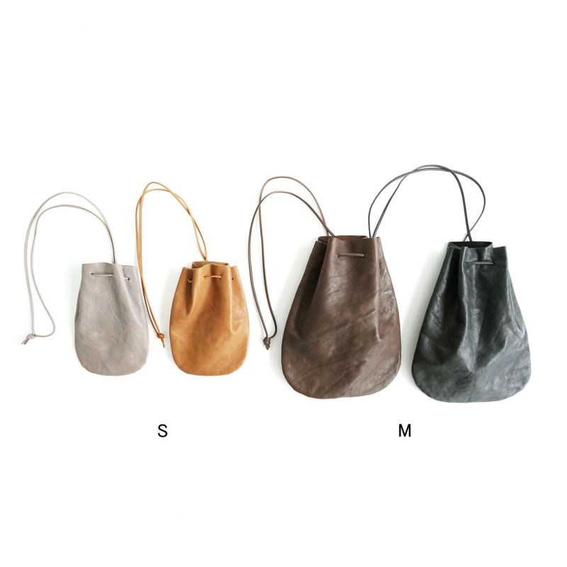 VEGETABLE HORSE LEATHER DROP SHAPE POUCH S ドロップシェイプポーチS 