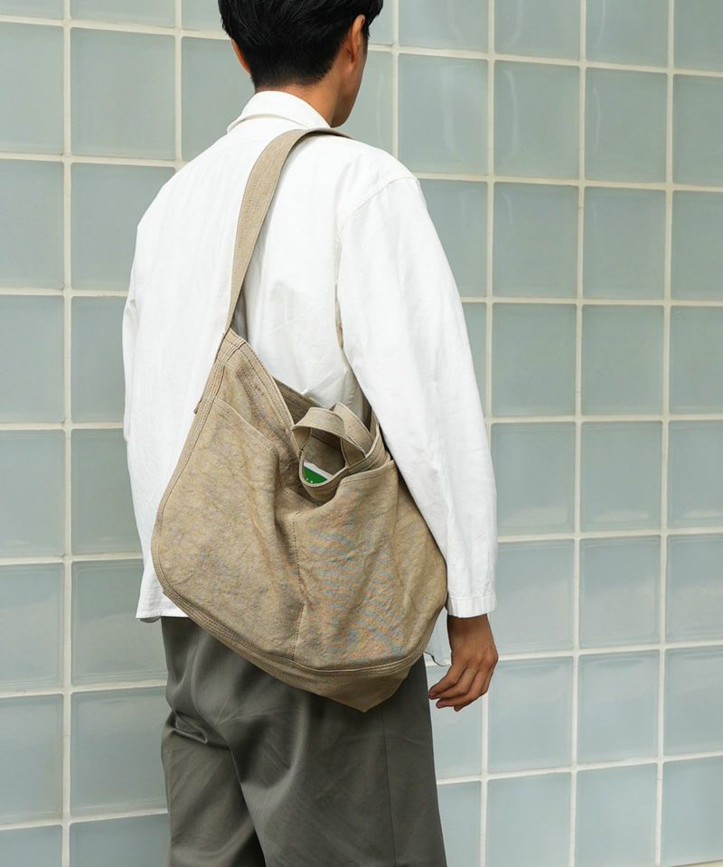 LINEN CANVAS NEWSPAPER BAG ニュースペーパーバッグ | evergreen works online store