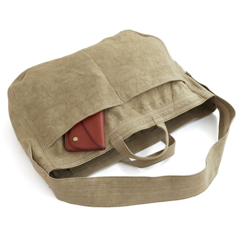 LINEN CANVAS NEWSPAPER BAG ニュースペーパーバッグ | evergreen works online store