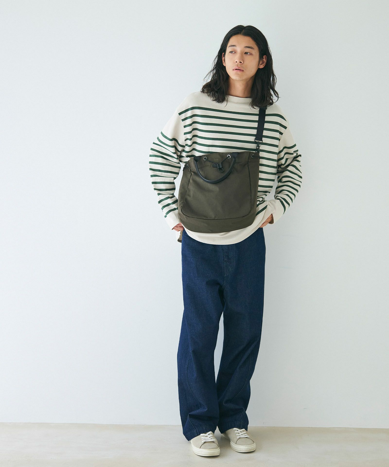 MIL CLOTH 2WAY DRAW STRING TOTE 2ウェイドローストリングトート 