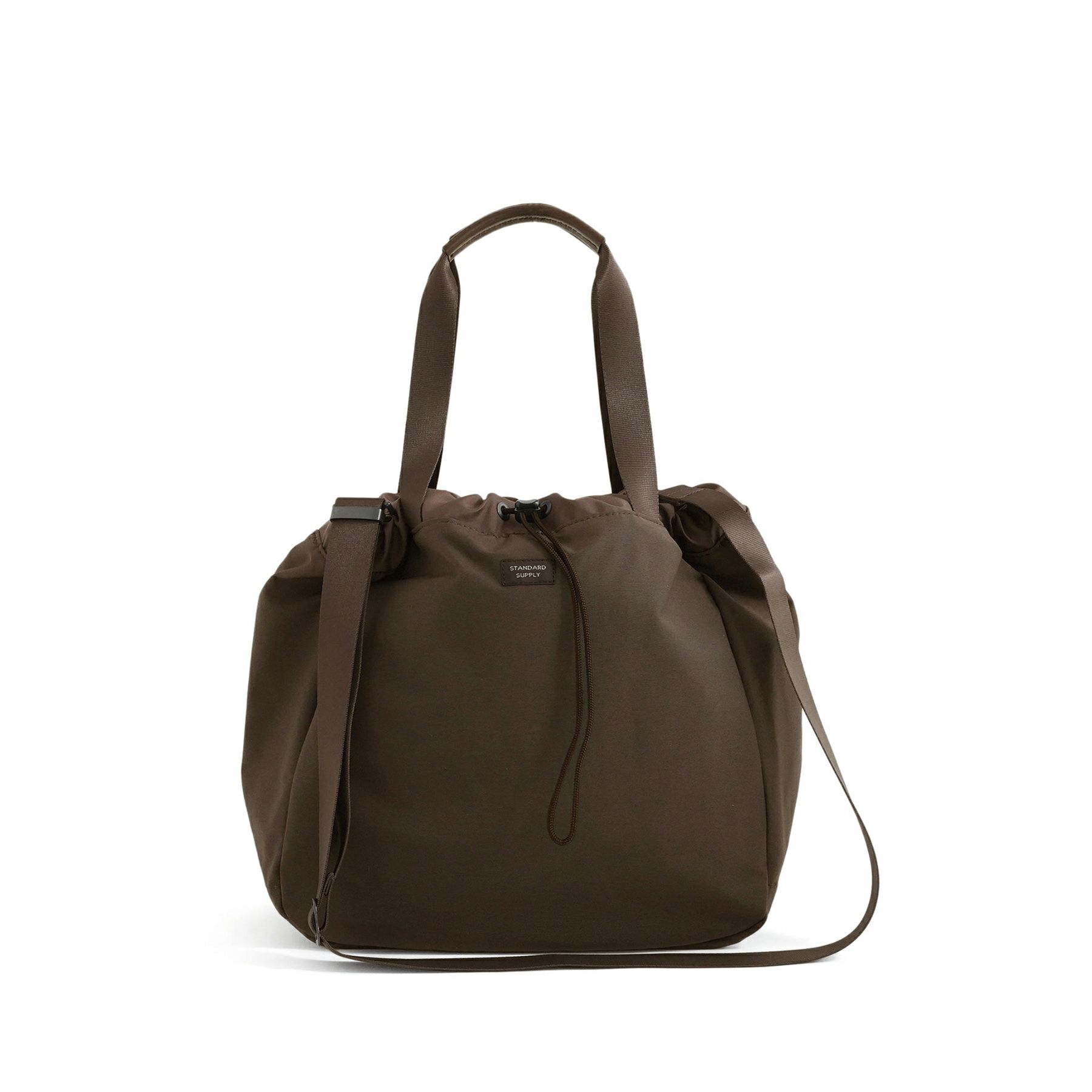 SIMPLICITY DARK BROWN EDITION 2WAY DRAW STRING TOTE 2ウェイドロー