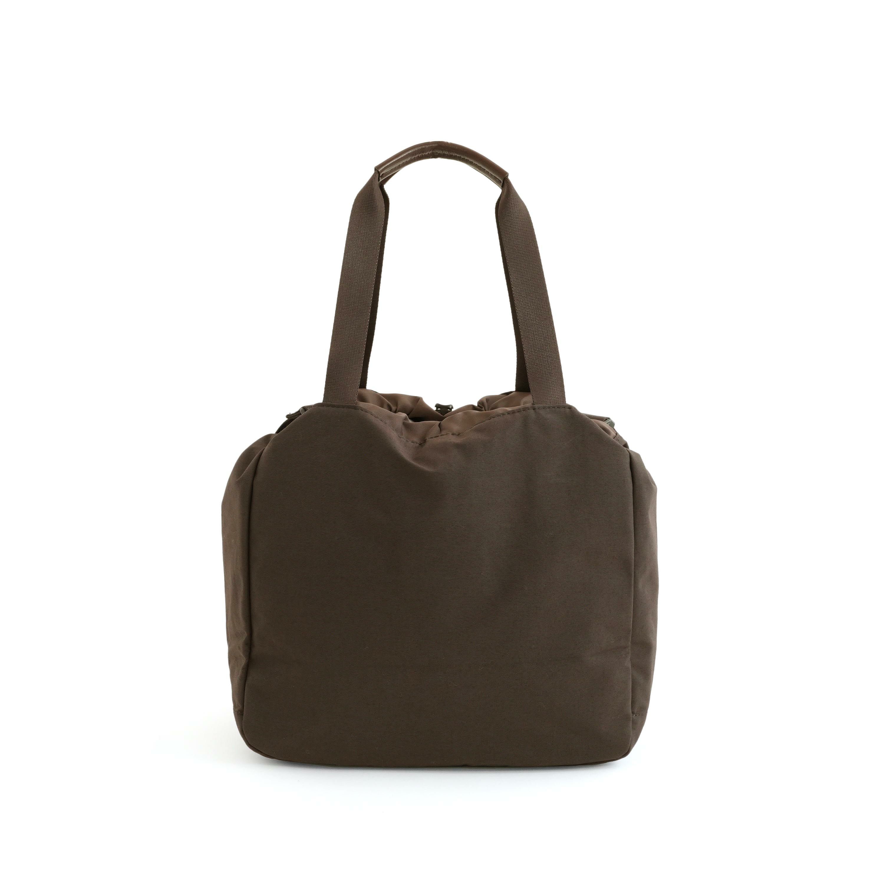 SIMPLICITY DARK BROWN EDITION 2WAY DRAW STRING TOTE 2ウェイドロー